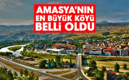 Amasya'nın en büyük köyü belli oldu: İşte güncel rakamlar