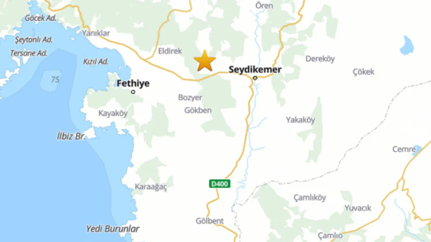 Muğla'da korkutan deprem: Fethiye 3.5 ile sallandı