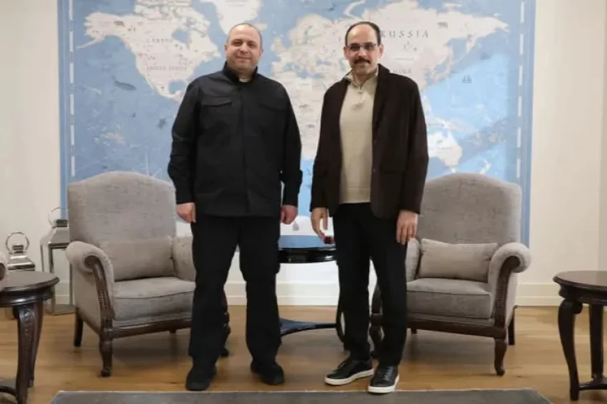 MİT Başkanı Kalın, Ukrayna Güvenlik Konseyi Sekreteri Umerov ile görüştü