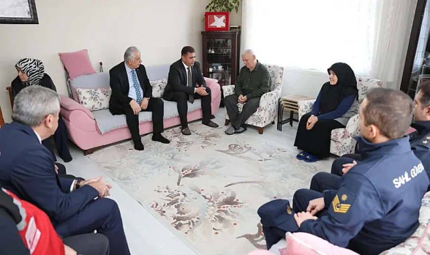 Vali Selçuk Aslan’dan Şehit Turgut Külünk’ün ailesine veda