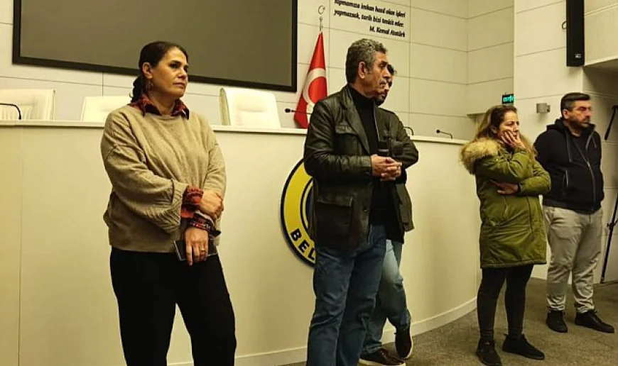 Buca Belediyesi'nde memurlardan 7 aylık alacak eylemi