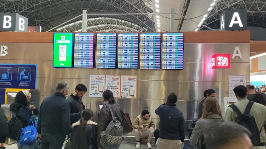 Sabiha Gökçen Havalimanı'nda fırtına felci: Çok sayıda uçuş iptal edildi