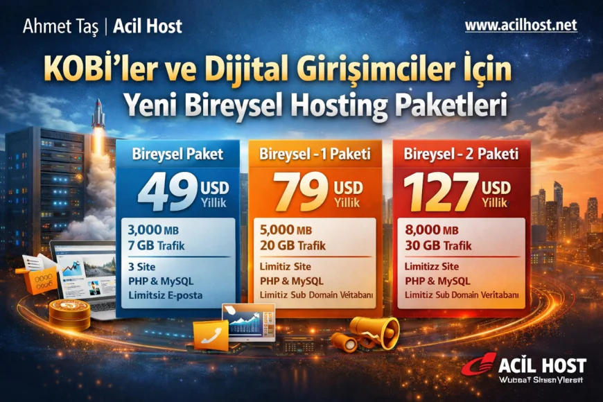 KOBİ'ler için ekonomik ve performanslı yeni hosting paketleri
