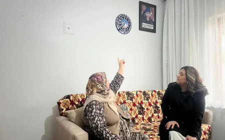 Balıkesir'de şehit Ercan Karaaslan'ın annesine vefa ziyareti