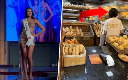 Eski Miss Turkey modeli iş bulamayınca fırında tezgahtar oldu
