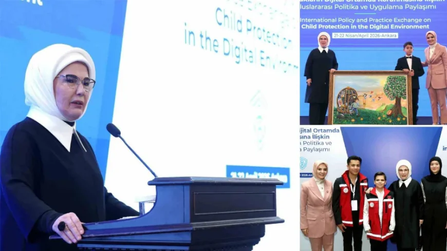Emine Erdoğan'dan dijital risklere karşı sağlam sınır çağrısı