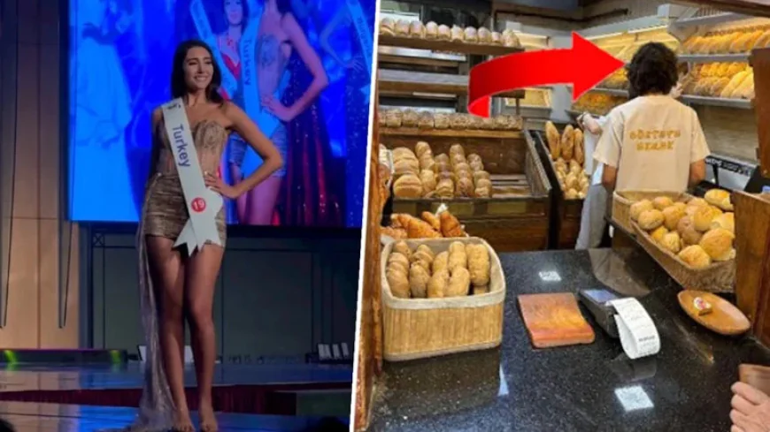 Eski Miss Turkey modeli iş bulamayınca fırında tezgahtar oldu